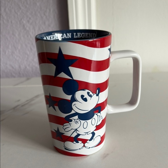 Disney Mickey Mouse American Legend Mug - Red, White, Blue - Picture 1 of 5
